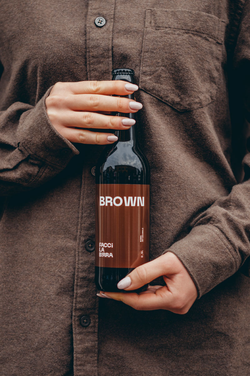 Faccilapizza birra artigianale Brown